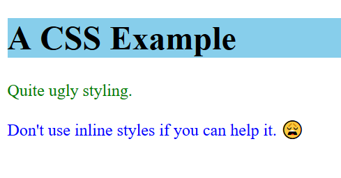 Third CSS example