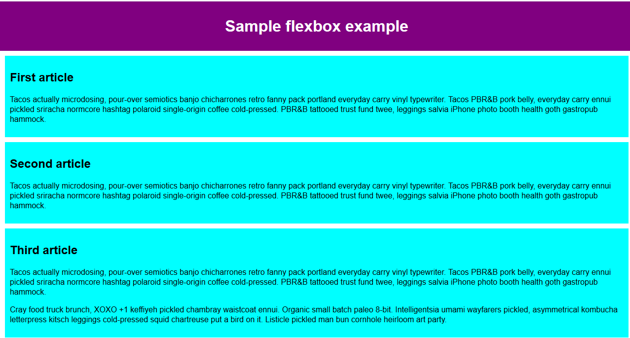 CSS Flexbox