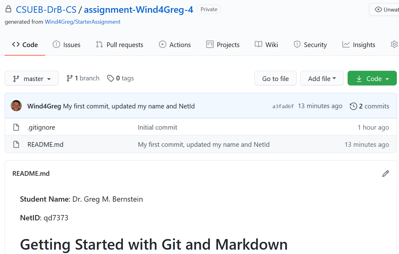 Updated view of remote (after push)